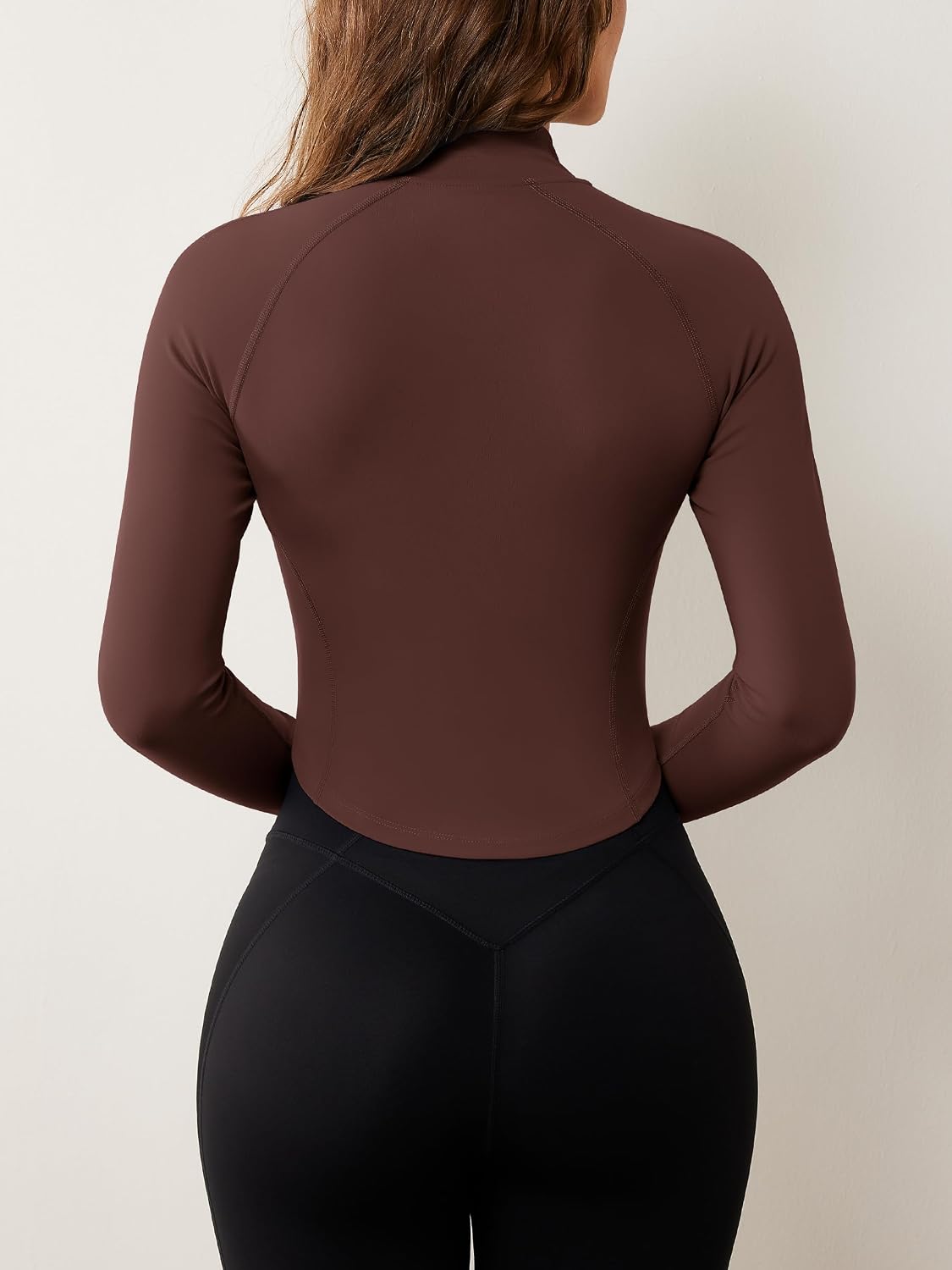 Workout Jacket Lightweight Zip Up Cropped Yoga Jackets Slim image 3