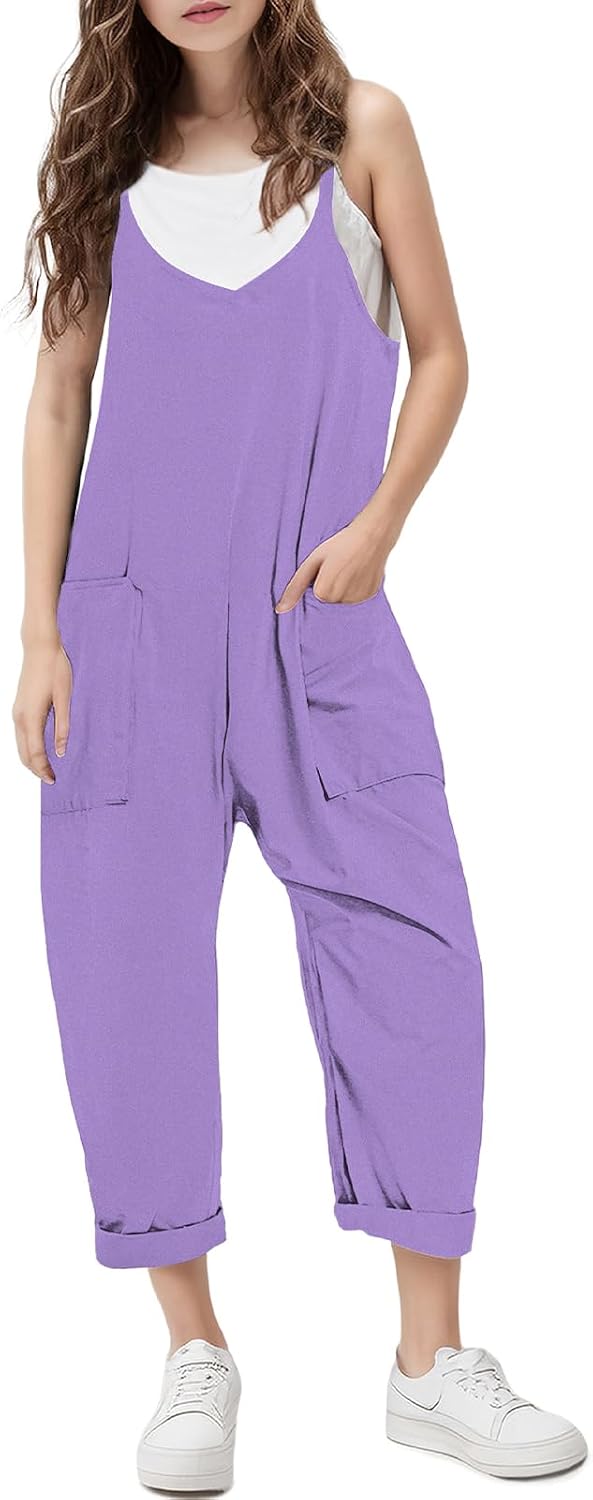 RAISEVERN Jumpsuits for Girls Casual Sleeveless Loose image 1