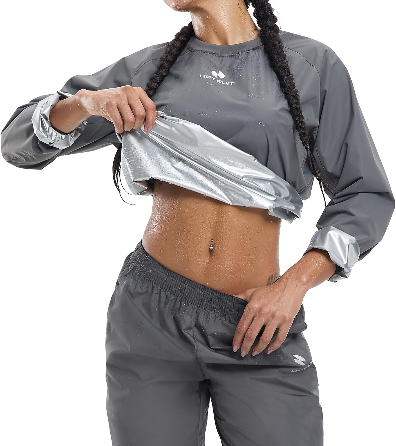 HOTSUIT Sauna Suit Women Durable Gym Workout Sauna Jacket image 1
